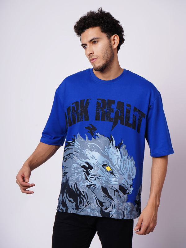 Dark Reality Oversized Graphic T-Shirt