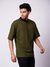 Minimal Zipper Brushstroke T-Shirt